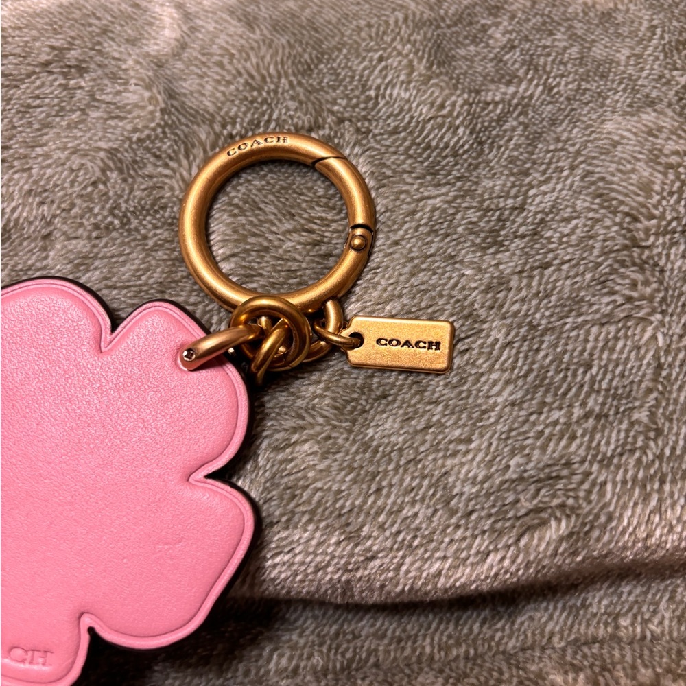 Coach Pink Rose Keychain Accessory - Picture 4 of 4